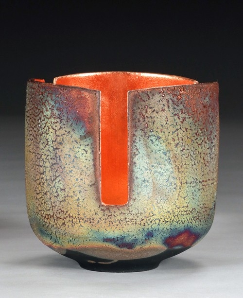 Click to view detail for WB-1424 Raku Glowpot 7x7 $465